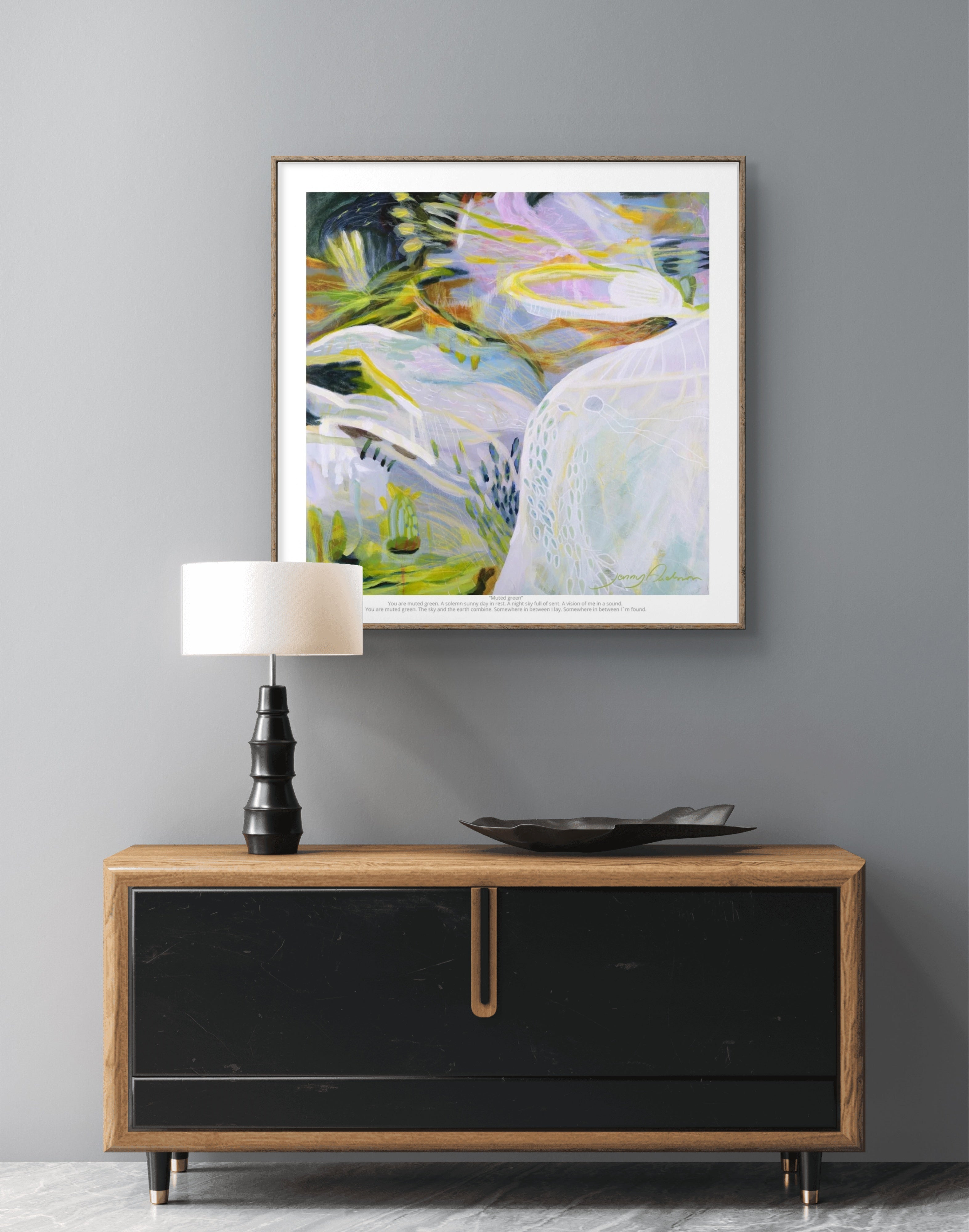 “Muted green” Print