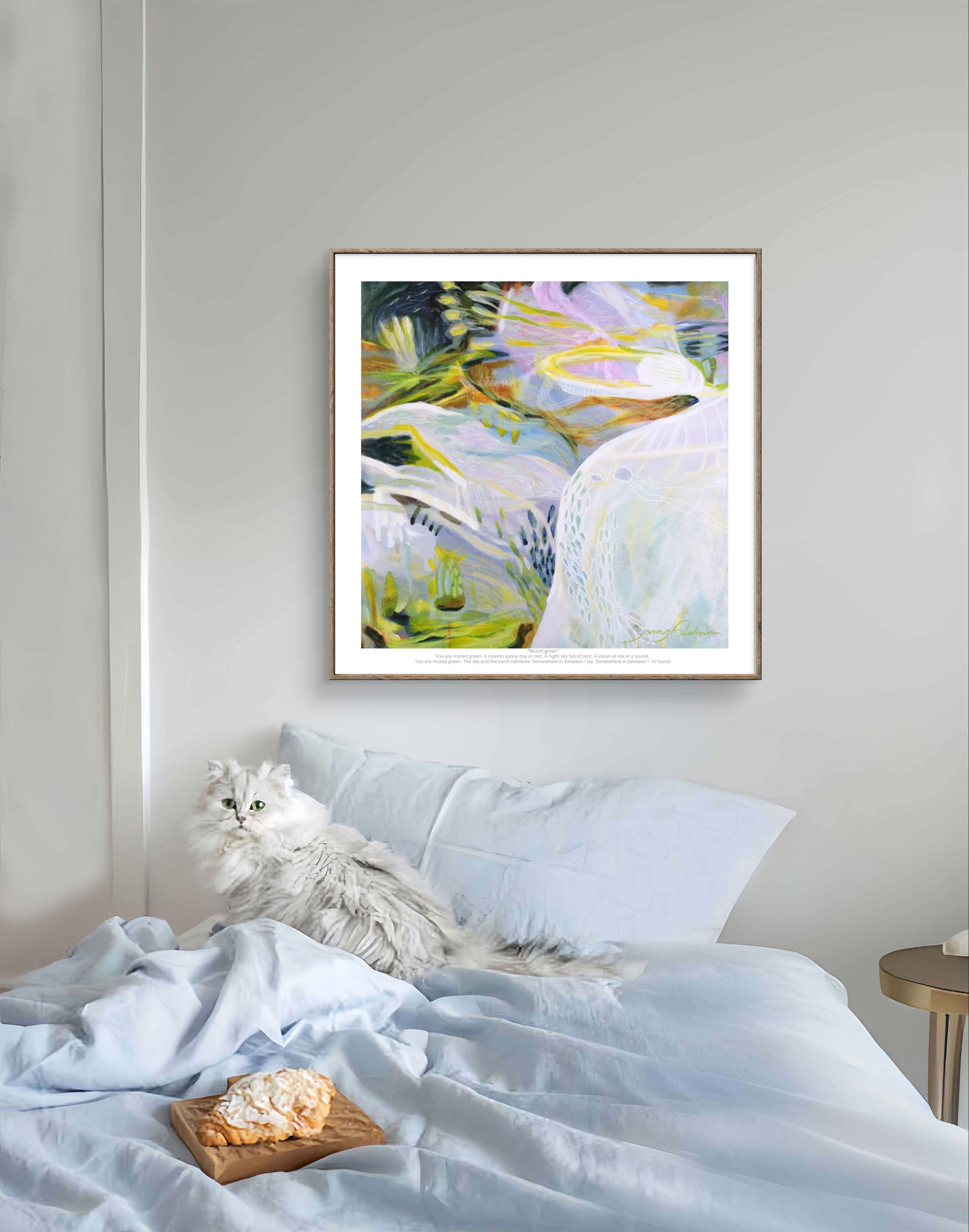 “Muted green” Print