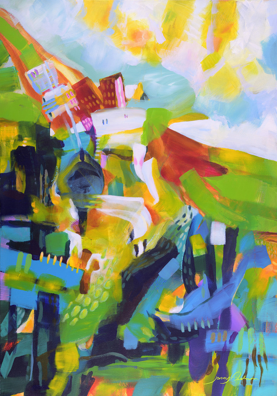 A bird's eye view - Original Artwork – Jenny Axelsson Art