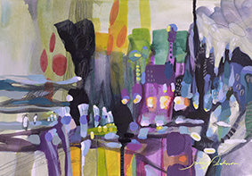 Stadslandskap i dröm - Original Artwork