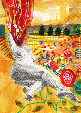 Sju blommor - Original Artwork