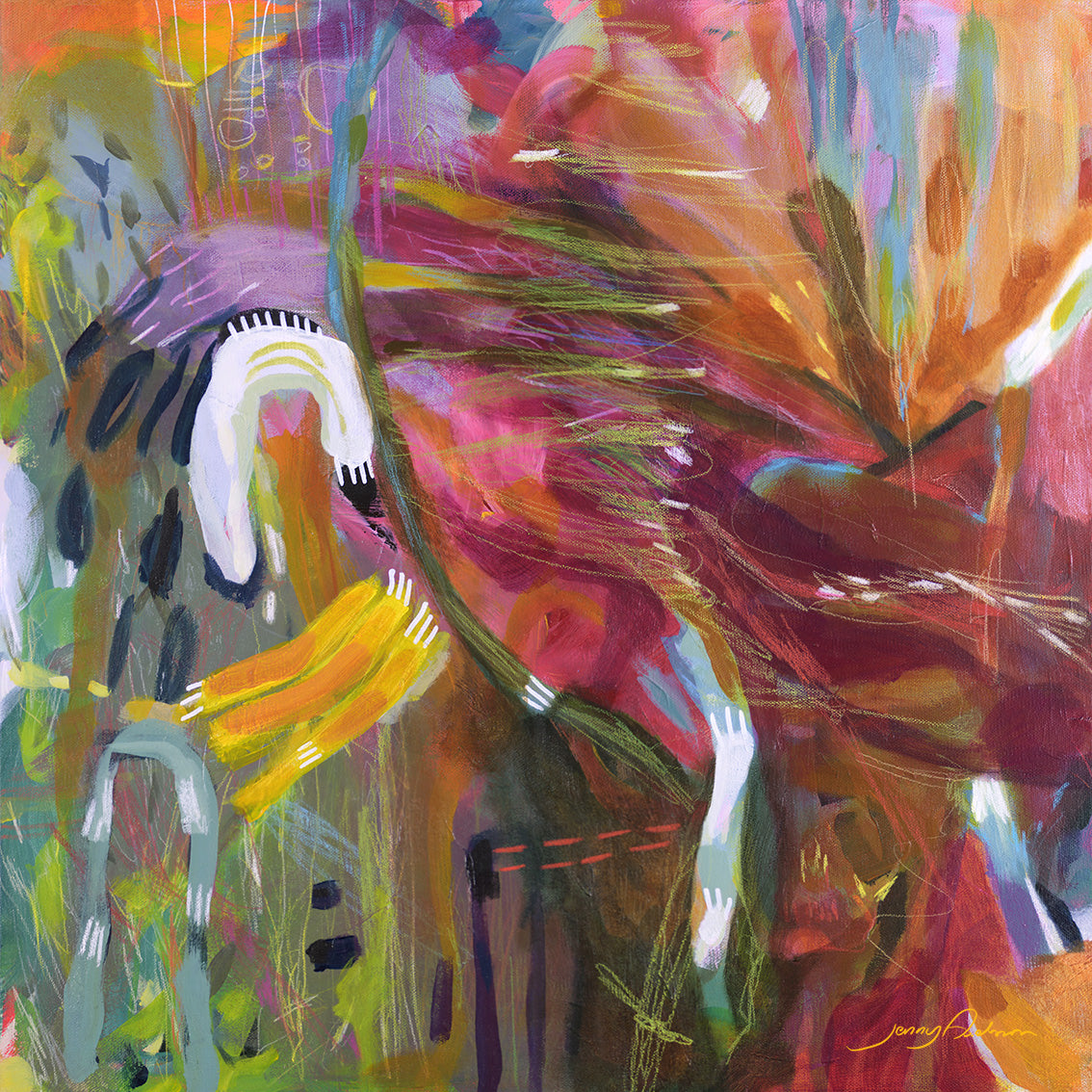 "Whimsy jungle" Original Artwork