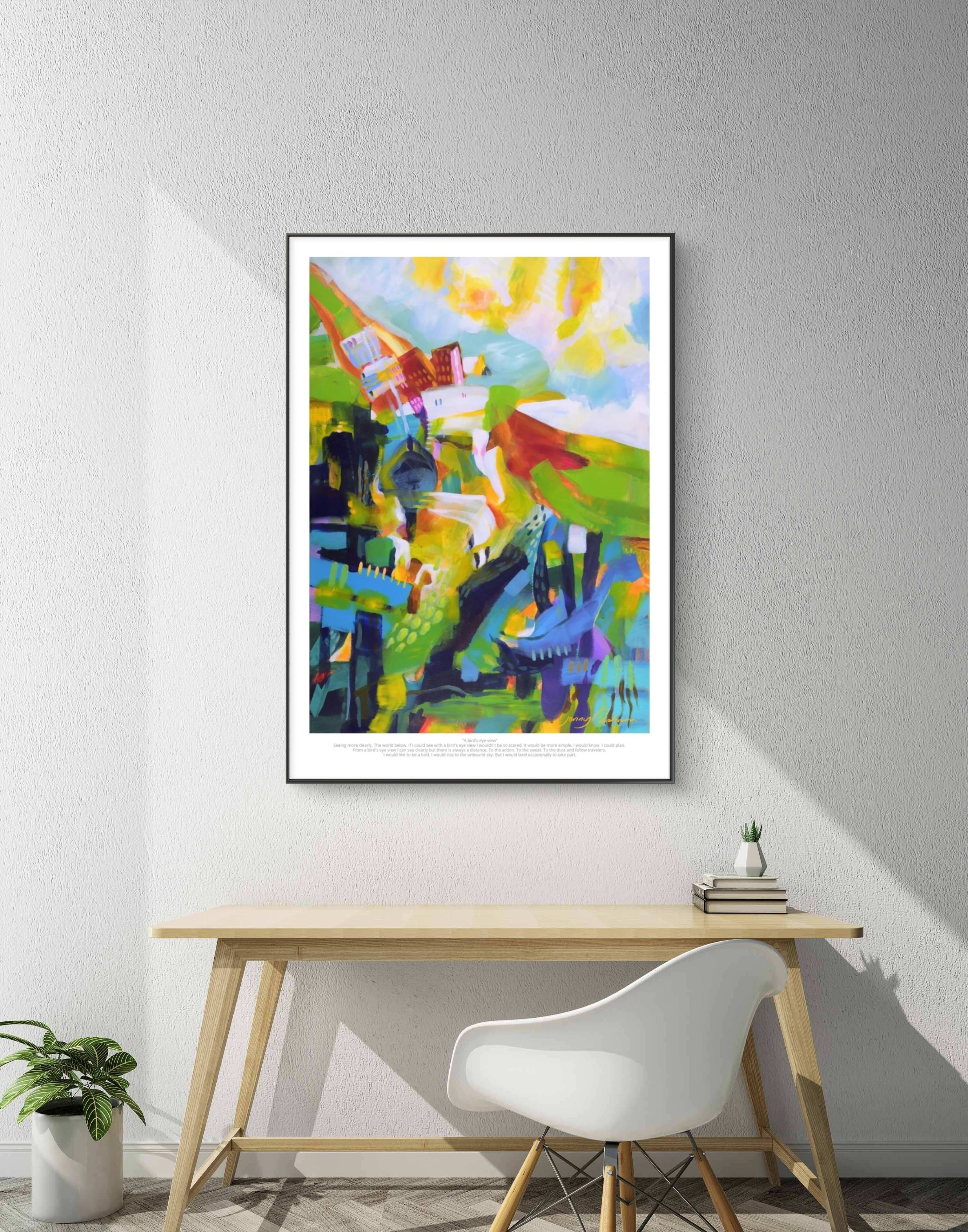 “A bird’s eye view” Print