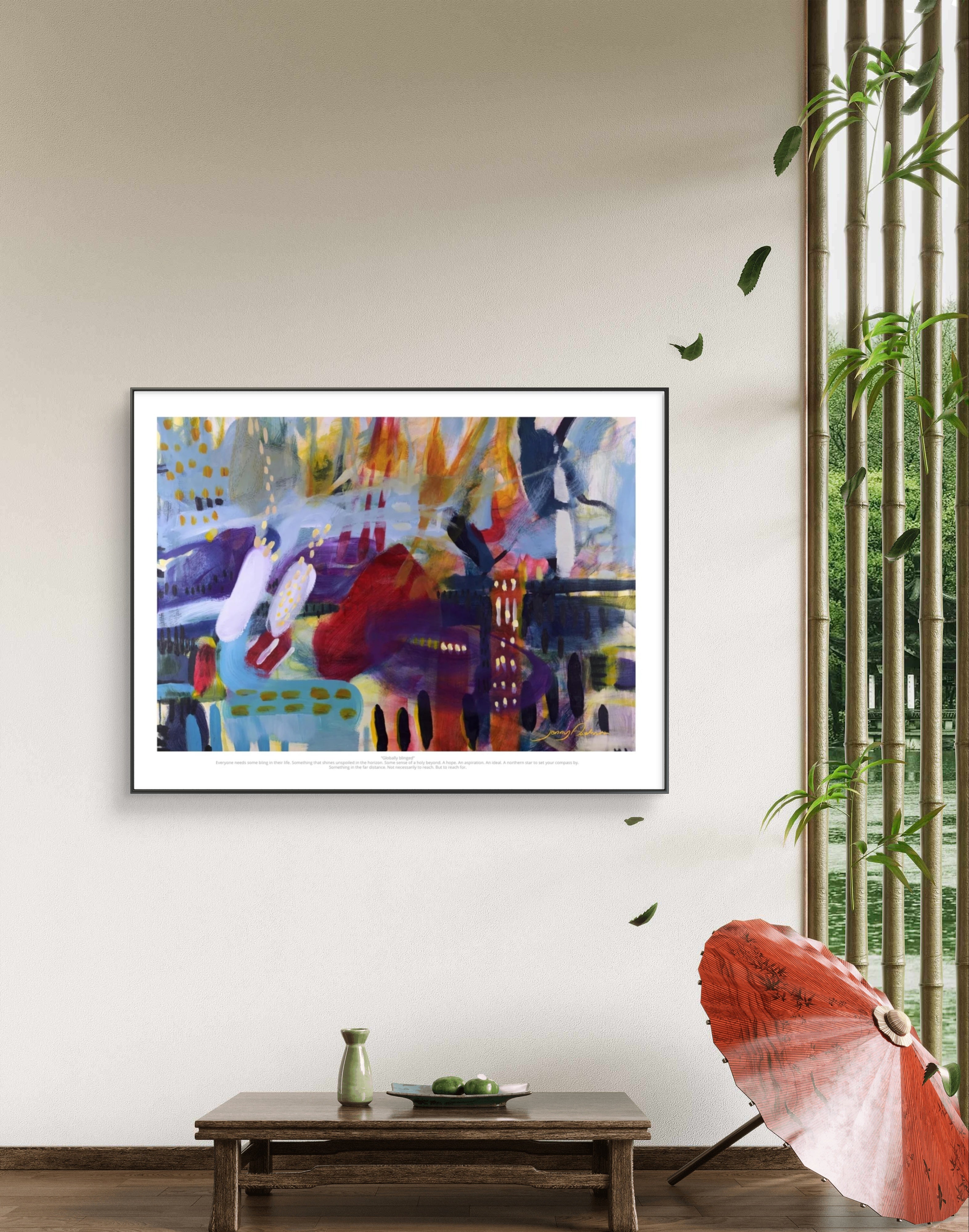 “Globally blinged” Print