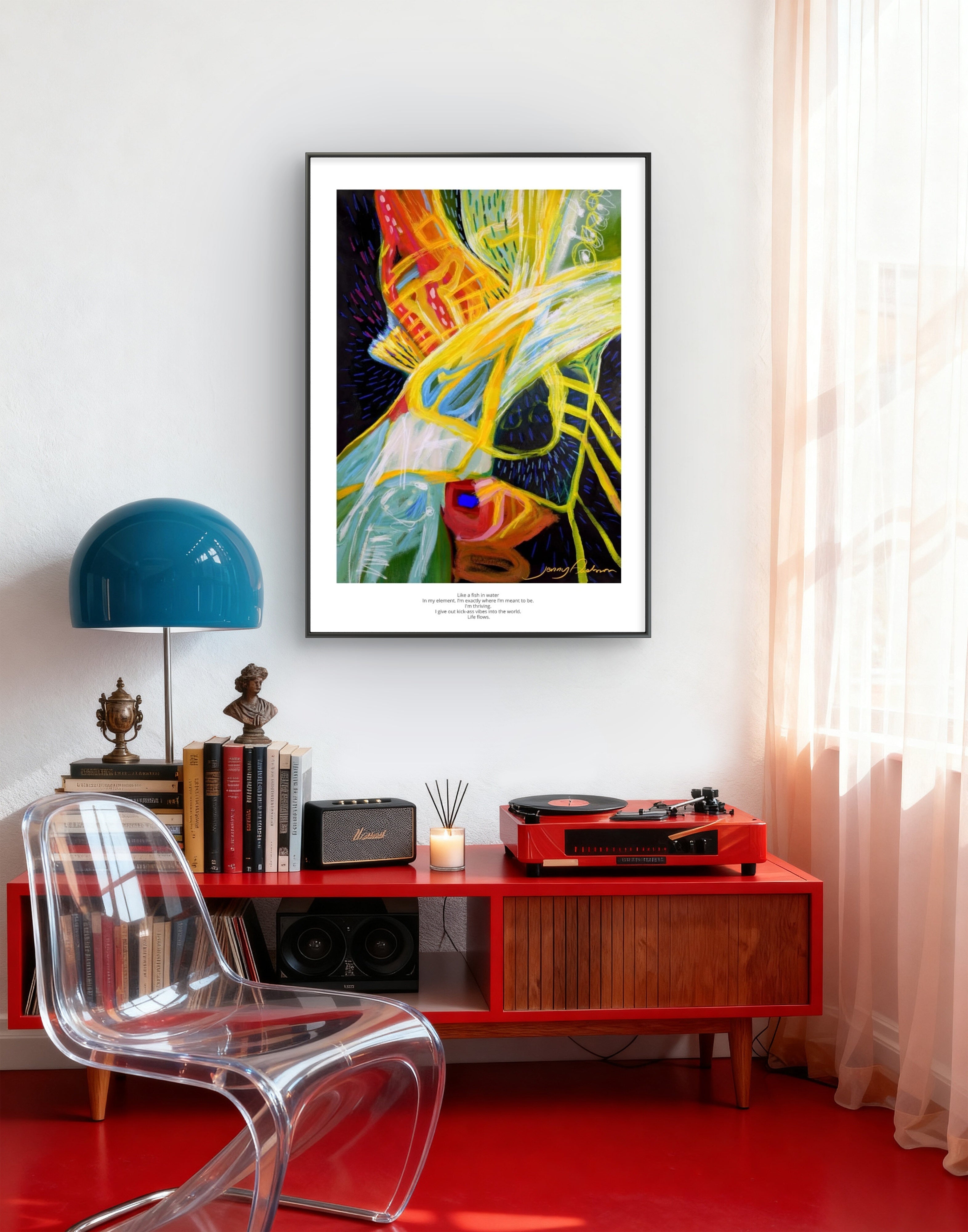 Like a fish in water - Print