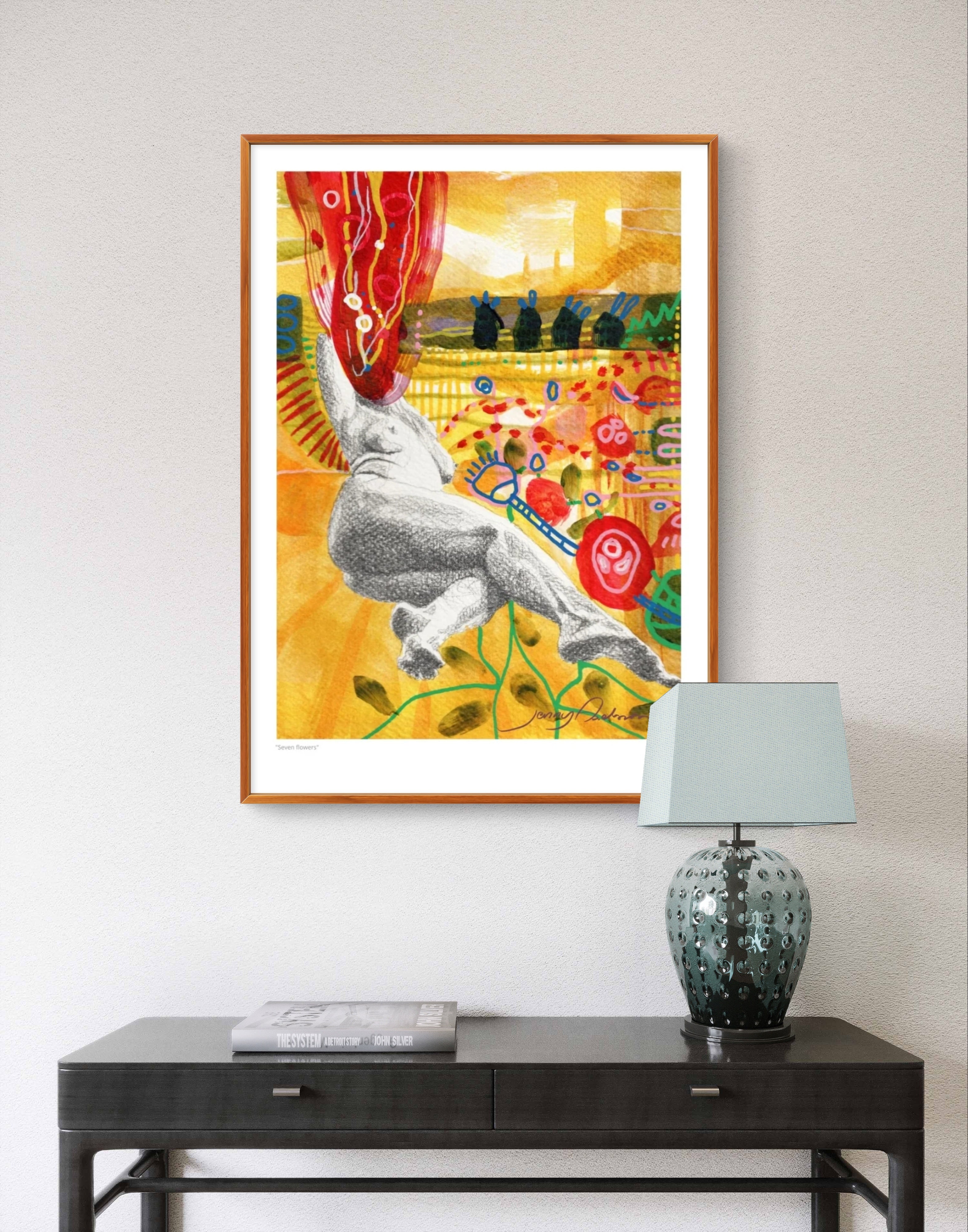 "Seven flowers" Print