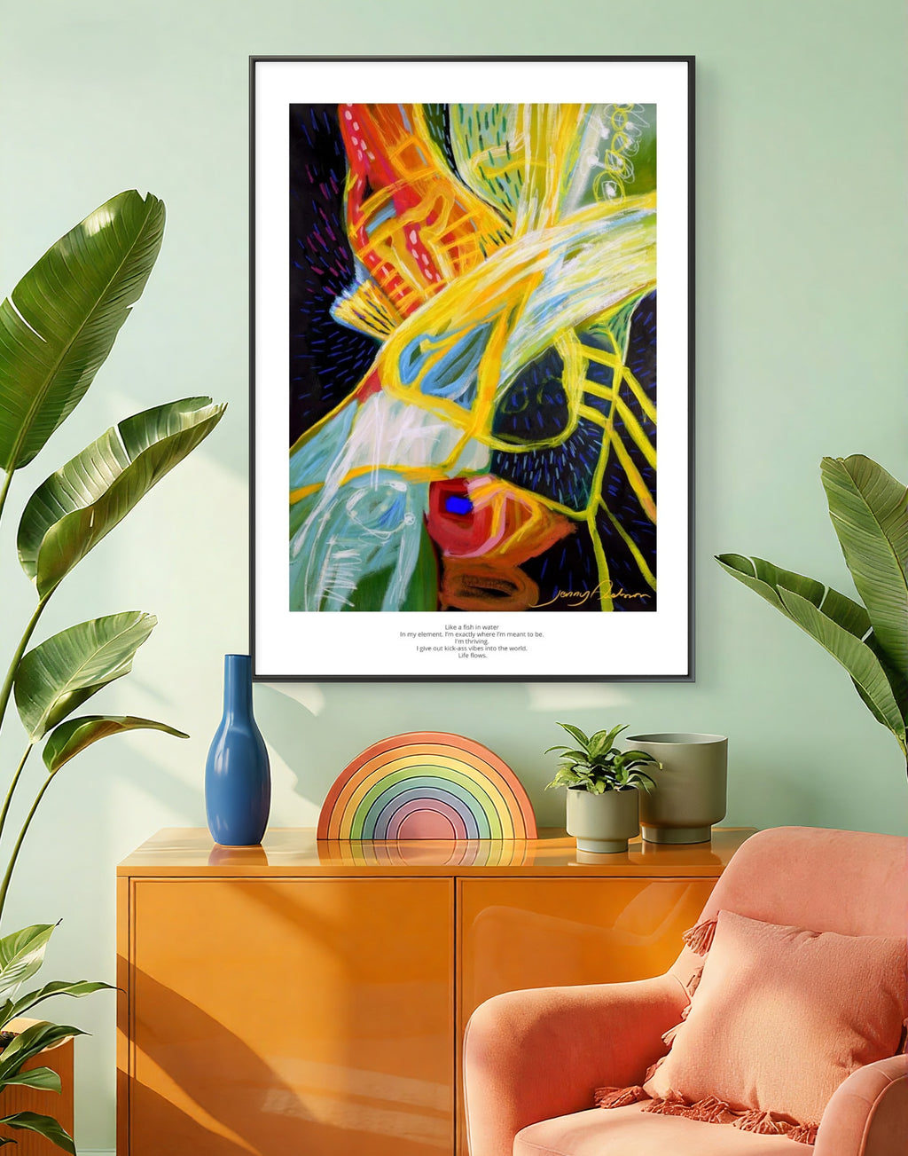 Like a fish in water - Print