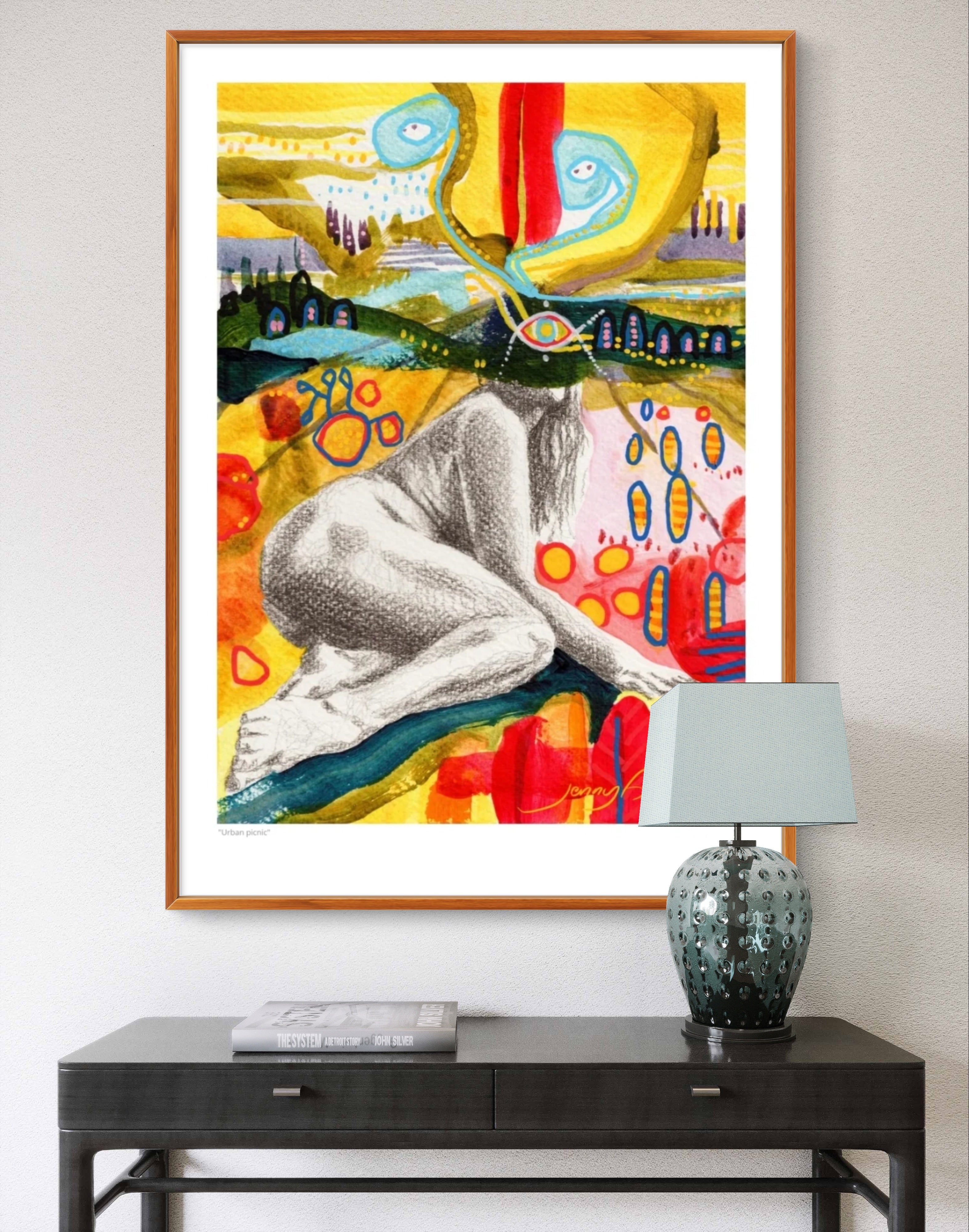 "Urban picnic" Print