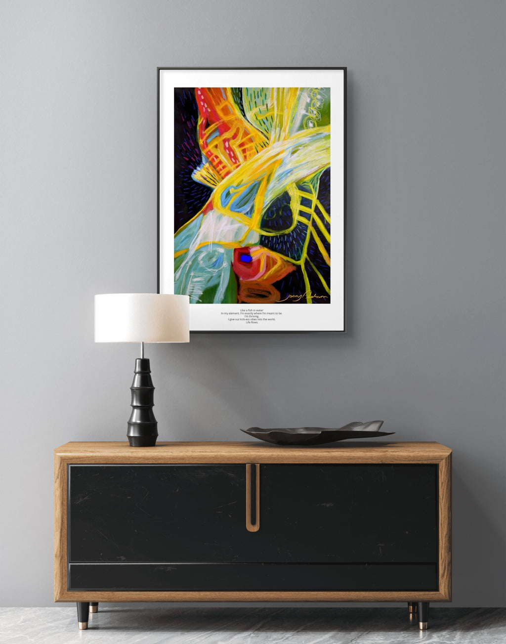 Like a fish in water - Print