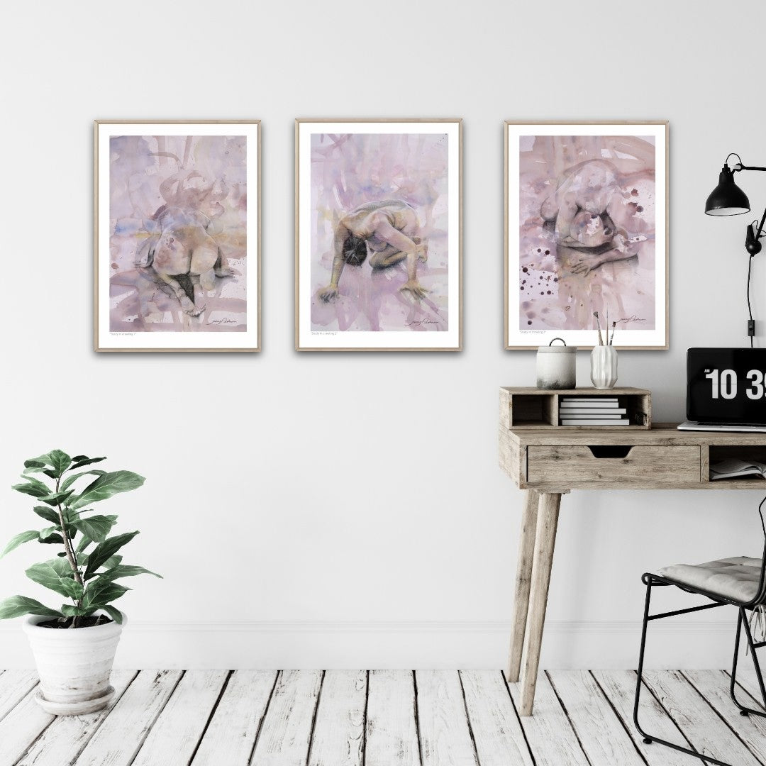 "Study in crawling 3" Print