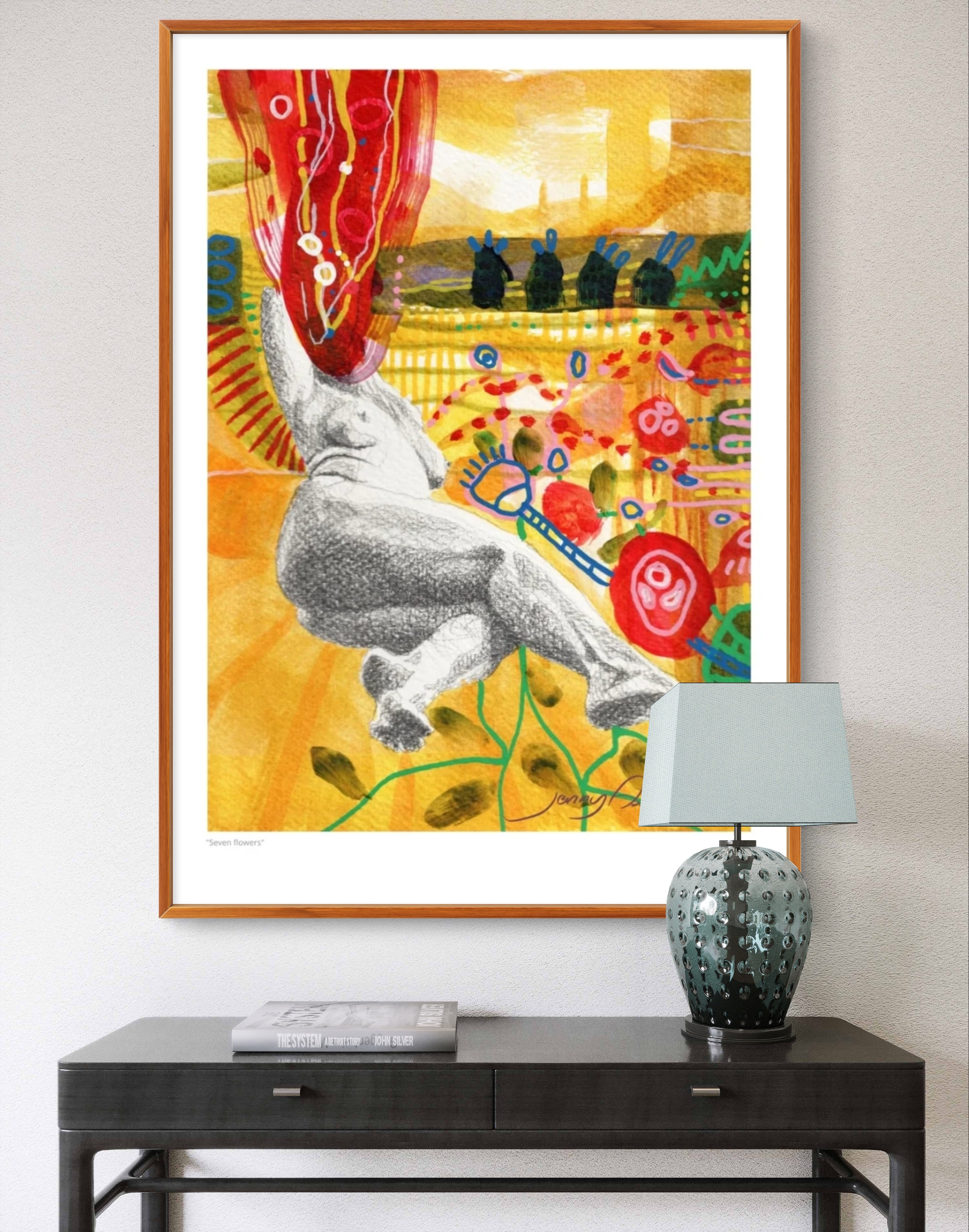 "Seven flowers" Print