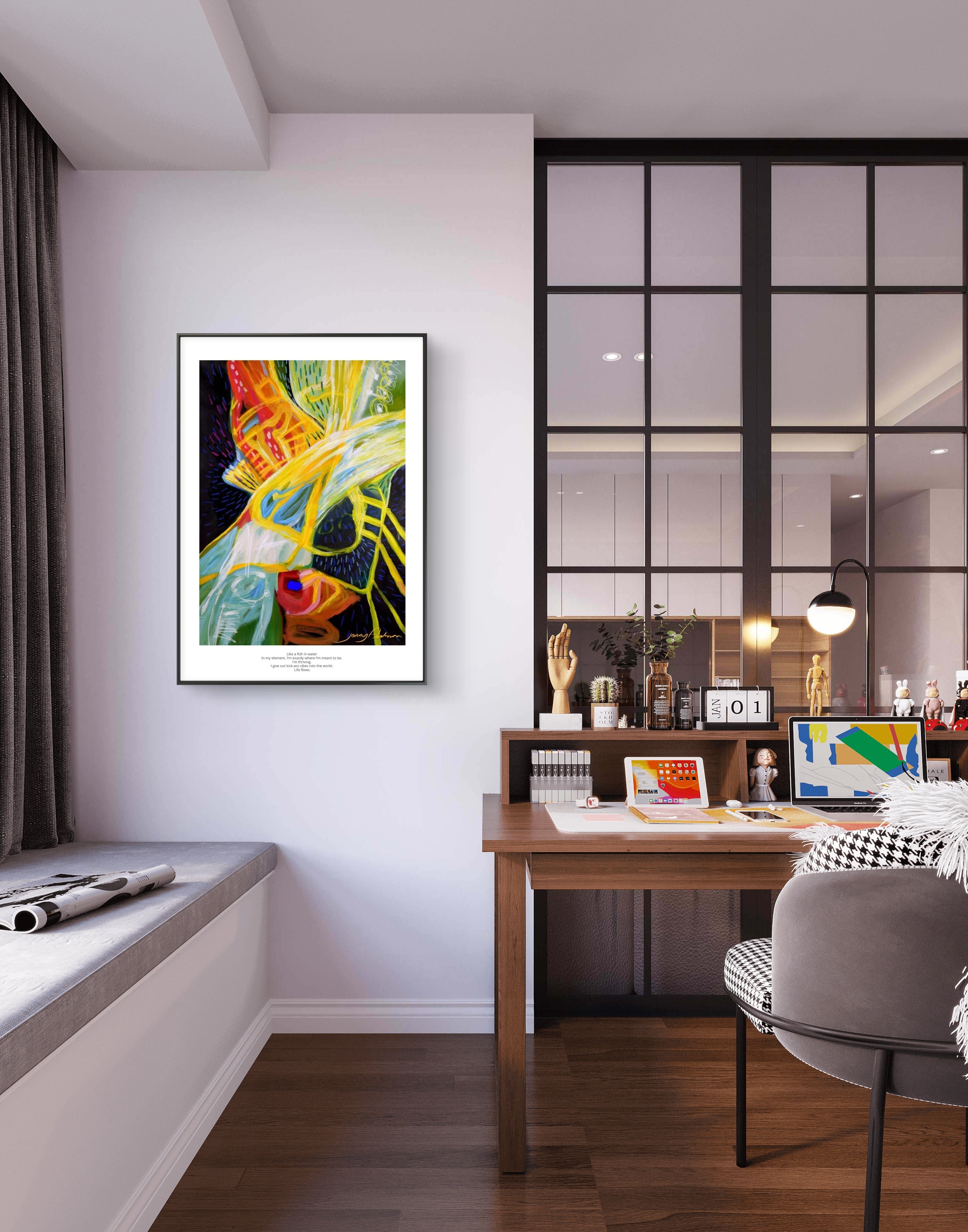 Like a fish in water - Print